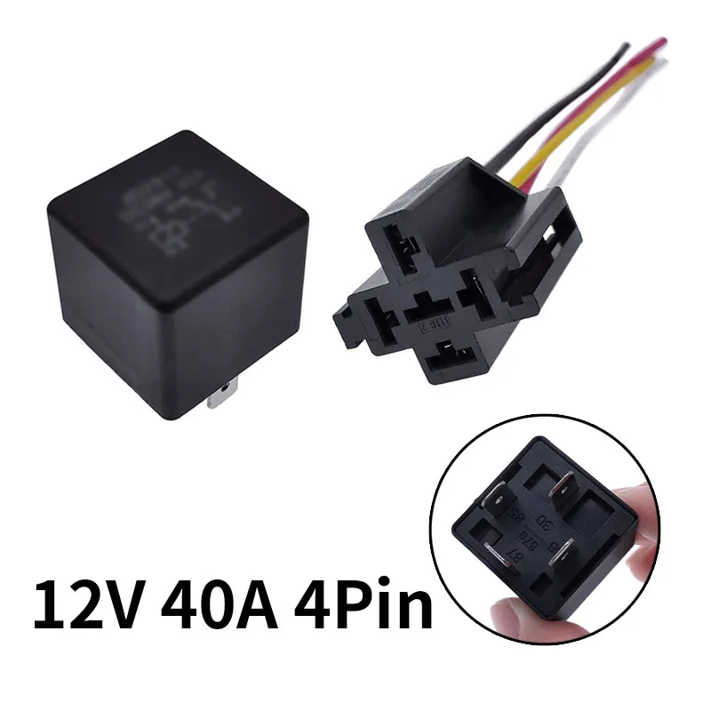 40A Auto Car Relay JD2912 4 Pin 5 Pin DC 12V 24V 36V 48V with Mounting Hole Coil Power 1.8W Automobile Control Device with Line image 3