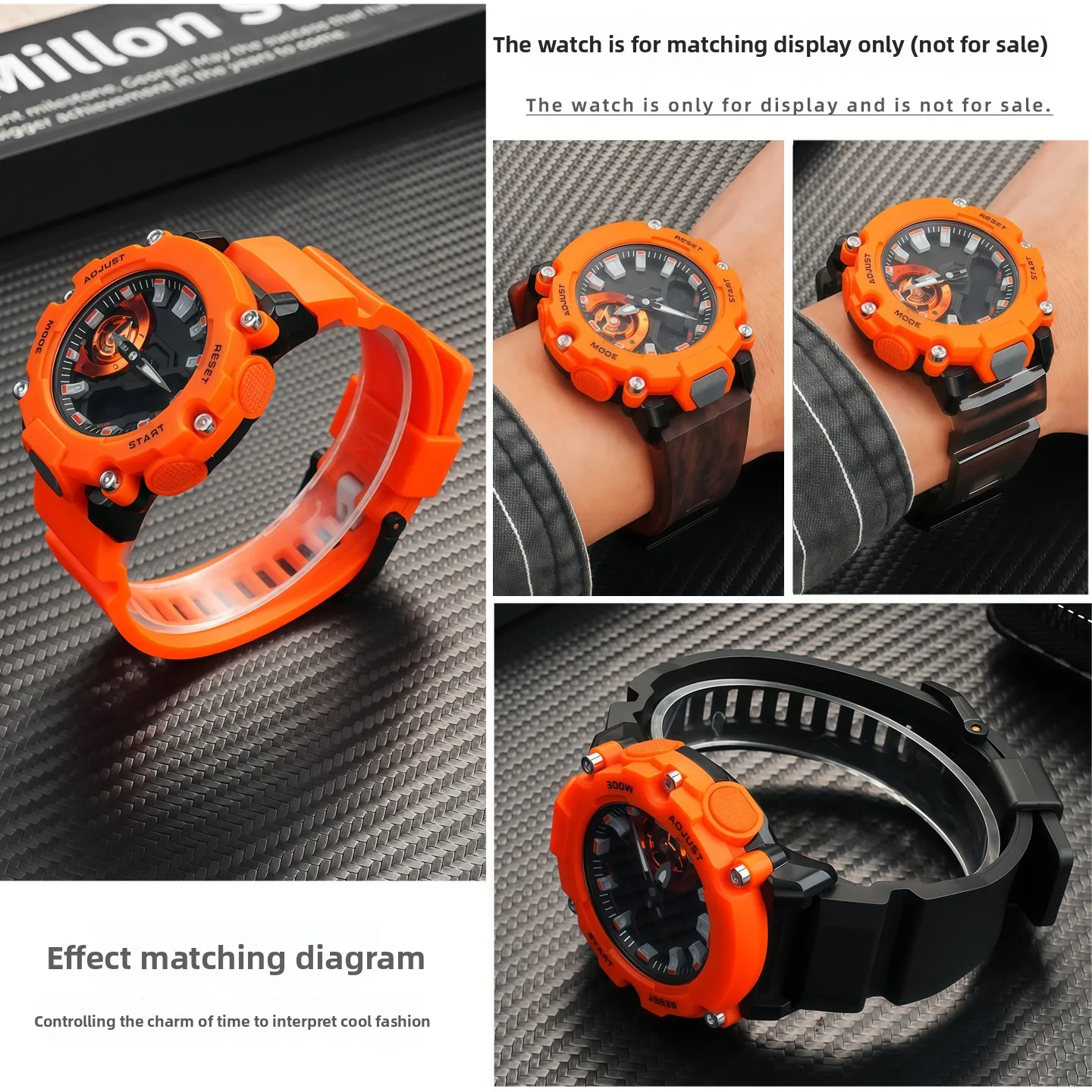 Para Casio 5674 GA-2000 GA-2200 GA-2200M-1A hombres correa de goma de silicona deportes al aire libre correa de reloj de resina accesorios de pulsera