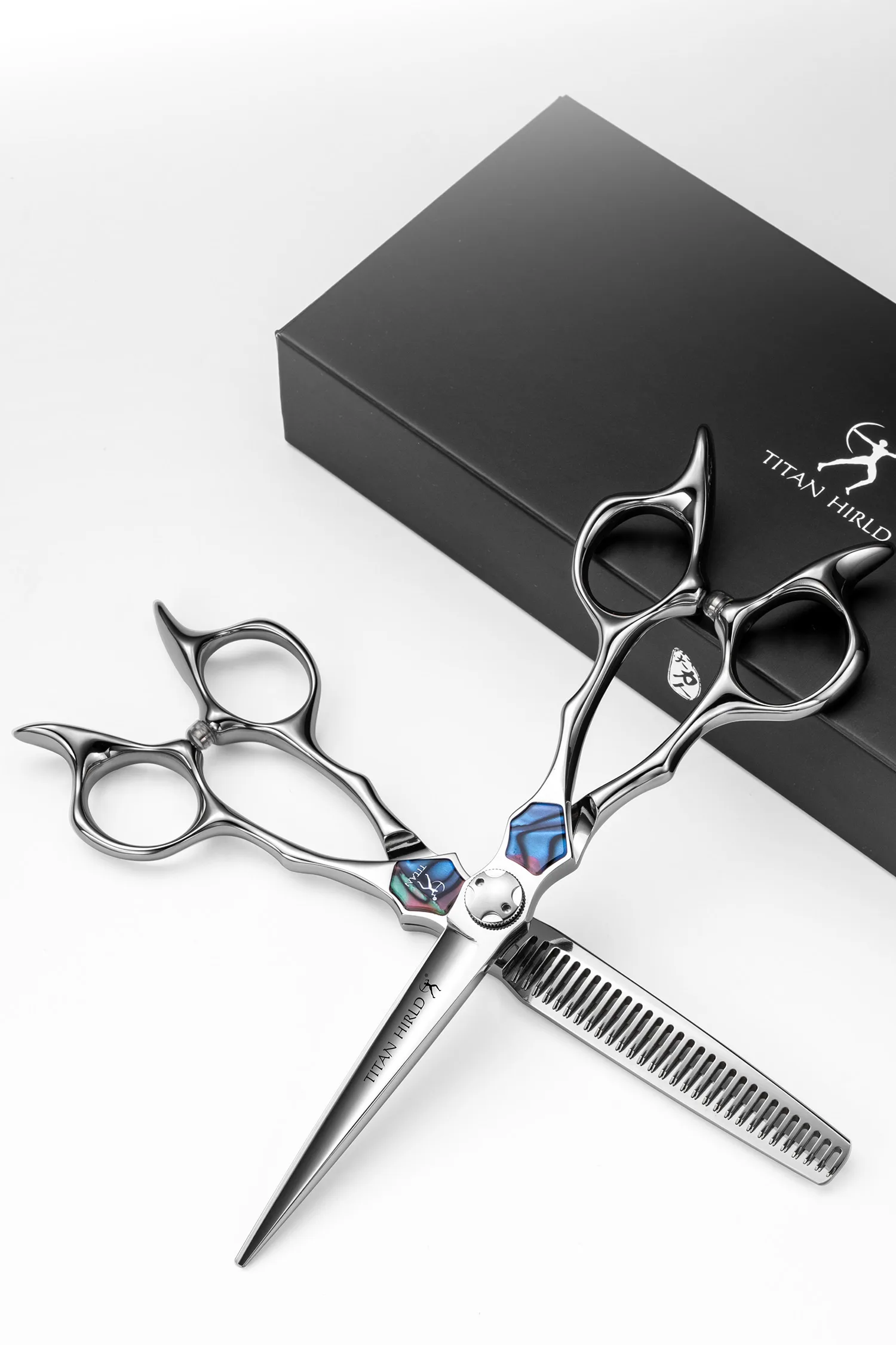 Titan CNC Skill 5.5,6.0inch Hairdress Professional Barber Tools Hair Salon Cutting Thinning Hair Scissors