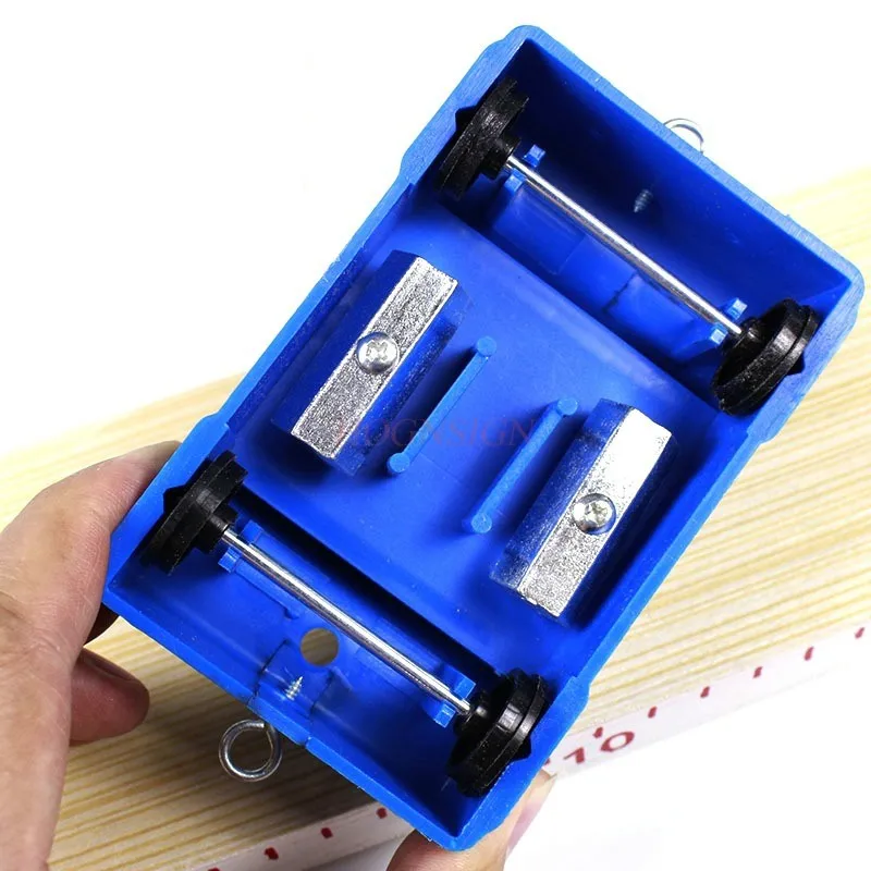1set Two force balance demonstrator with scale, long wooden board with pulleys at both ends, inclined car