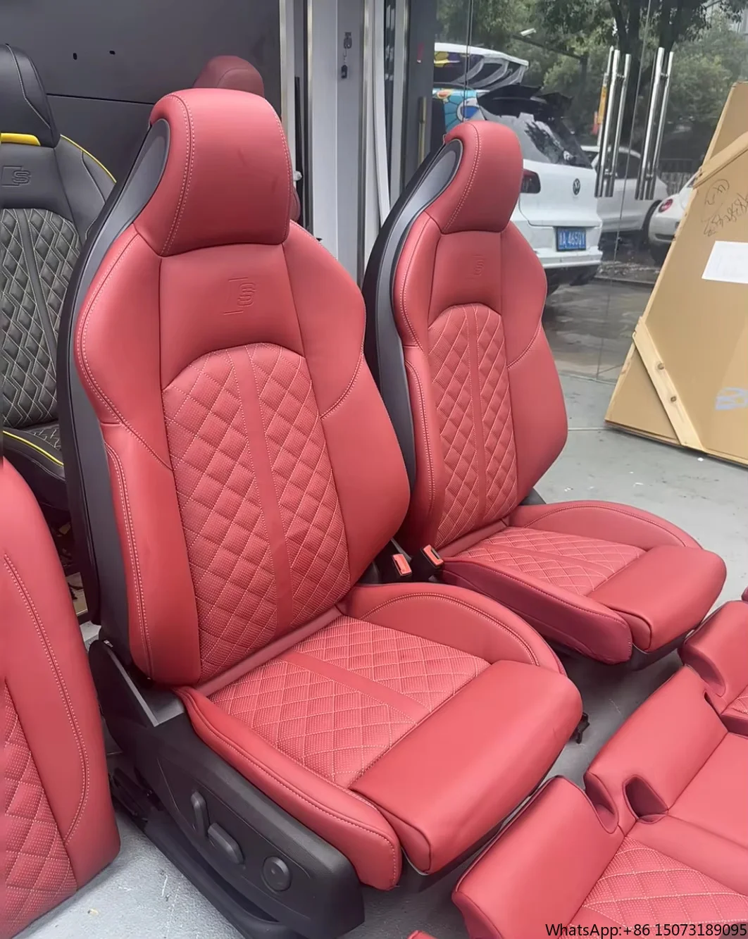 

Factory Car Interior Upgrade Accessories Leather Cowhide Microfiber Leather Seat for A4 A6 A7 Rs6 S4