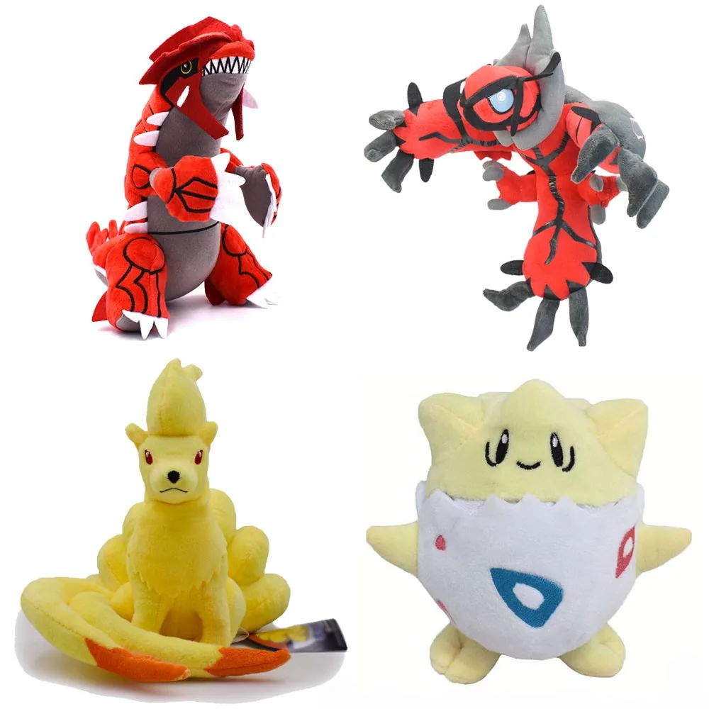 20 Styles Pokemon Plush Toys Groudon Yveltal Ninetales Incineroar Soft stuffed dolls Marshadow Dedenne Tyranitar Snorlax Gift