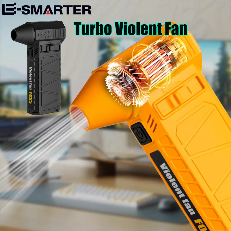 

High Power Turbo Blower 110000RPM Portable Handheld Violent Fan Air Duster Car Home Dust Blower Cleaning Tool with 21700 Battery