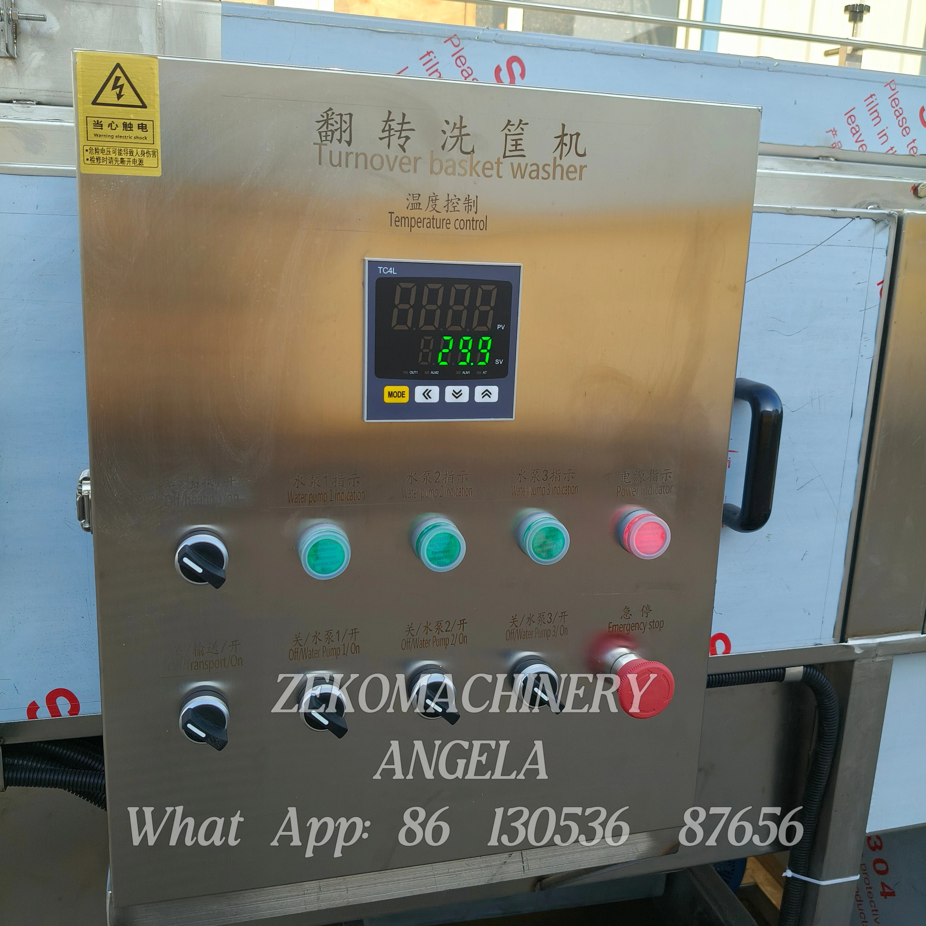 High-Pressure Electric Plastic Washer for Cleaning Frozen Trays Hot Water Cleaning Process New Condition
