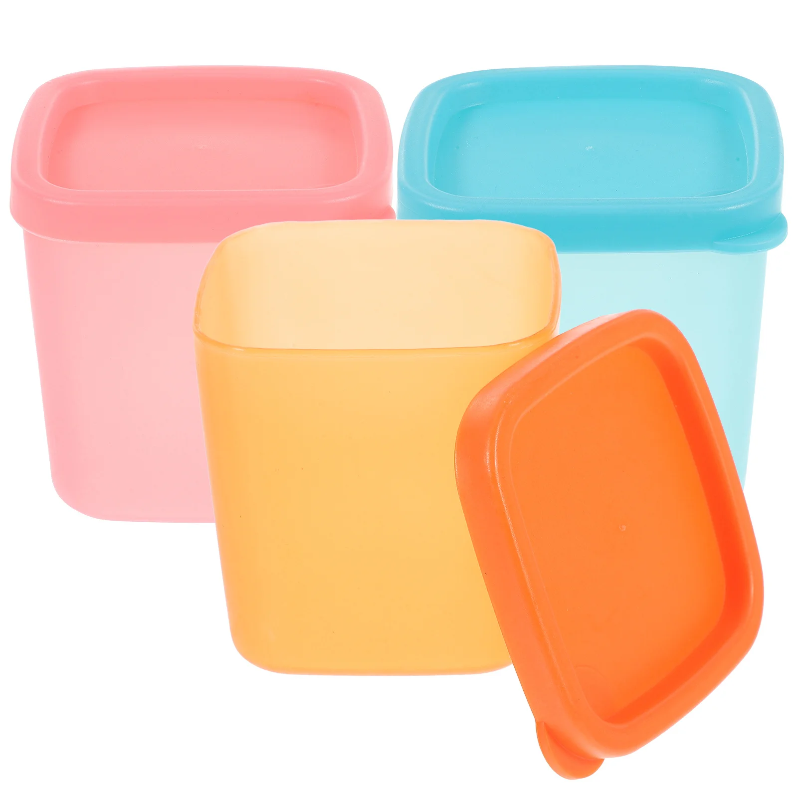 

3Pcs Reusable Ice Cream Storage Containers Food Grade Boxes for Freezer Homemade Ice Cream Fruit Cake Preservation