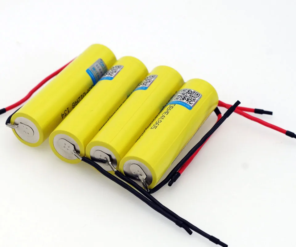 Oryginalna bateria HE4 2500mAh li-lon 18650 3.7V zasilanie akumulatory 20A rozładowanie + DIY kabel żelowany krzemionkowego