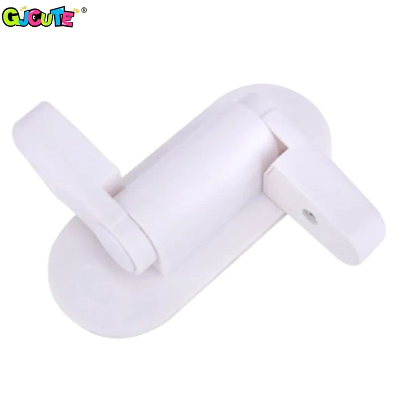 1Pcs Plastic Baby Safety Door Lever Lock Self Adhesive Blocker Handle Jammer Prevent Kids To Open Bedroom Bathroom Kitchen Door