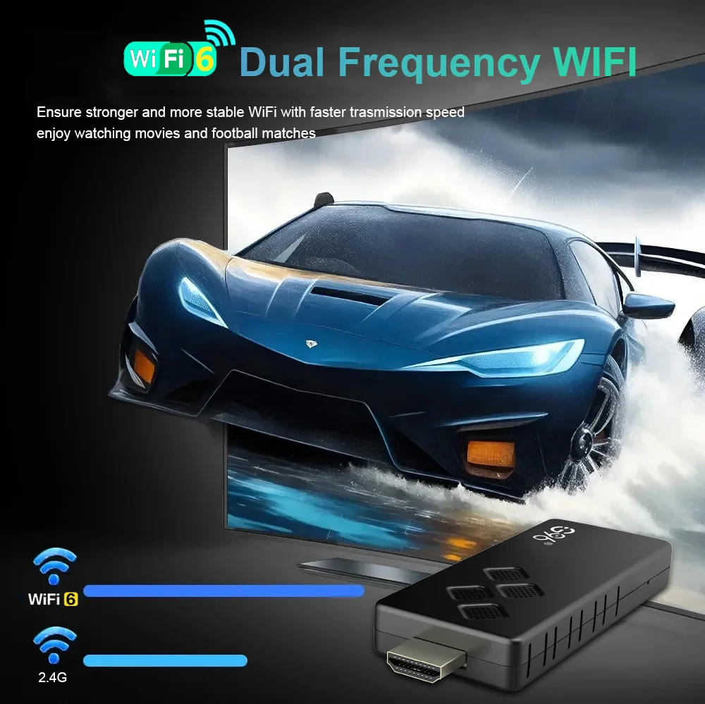 جهاز Mortal Android 14 Mini TV Stick Q2 سعة 16 جيجابايت رباعي النواة Allwinner H313 جديد Wifi6 BT5.0 صندوق تلفزيون ذكي عالمي للبث مقابل Fire TV Stick #2