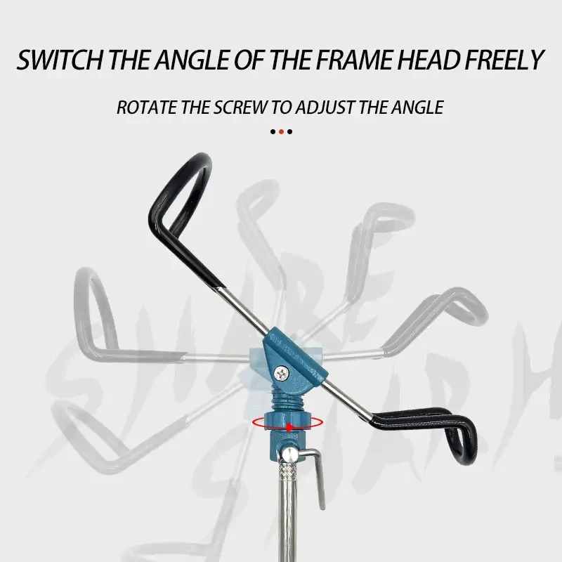 Bank fishing rod bracket 360 degree adjustable fishing rod ground beach bracket equipment