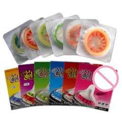 5PCS Condoms Adult Sex Products High Sensation Class Female G-spot Vaginal Stimulation Condoms Multi Kind Sophora Viciifolia Set