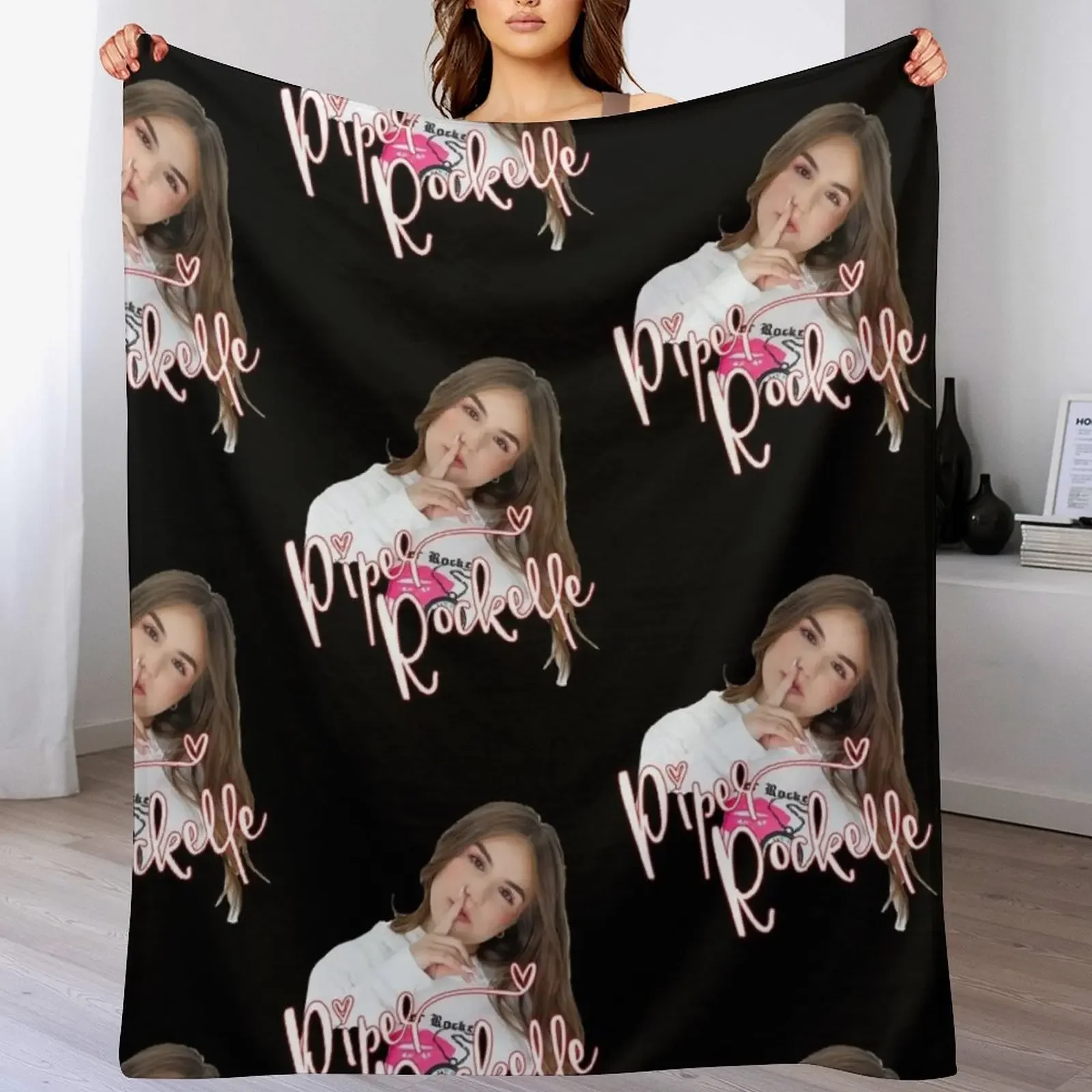 

cute Piper influencer Throw Blanket Year Round Soft Comfortable Blanket for Home