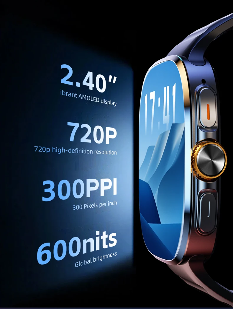 Neue 4G/5G Smartwatch 1000W HD-Kamera Videoanruf GPS WIFI SIM-Karte 2100mAh Akku 8+128GB GPS-Positionierung Smartwatch für Männer und Frauen – Detail 4