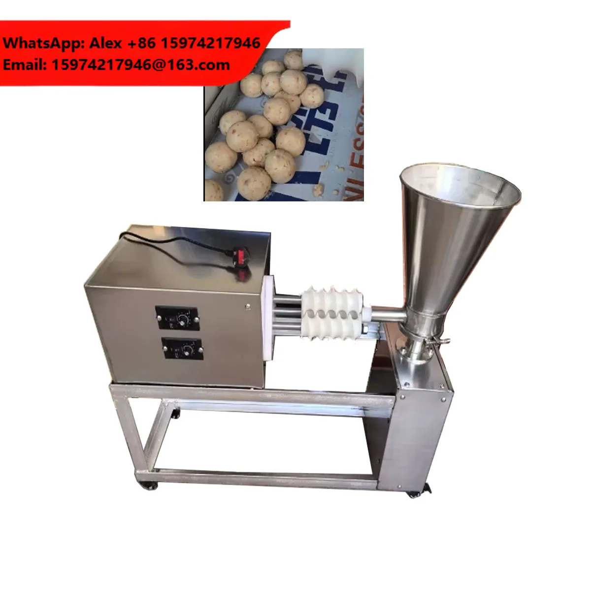 Automatic Large, Medium And Small Round Food Meatball Continuous Divider Round Rolling Machine Round Noodle Forming Machine