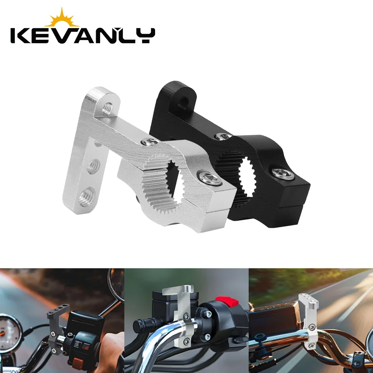 M5 M6 M8 rosca 4 agujeros motocicleta aleación de aluminio LED foco soporte de montaje luz antiniebla lámpara auxiliar abrazaderas de extensión para UTV