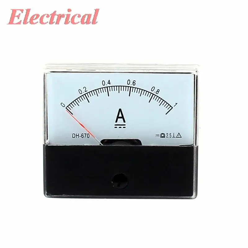 1PC Analog Panel Current Meter Ammeter Gauge DC 1A 2A 3A 5A 10A 15A 20A/75mA 30A/75mA 50A/75mA 100A/75mA 5V 10V 15V 20V 30V 50V