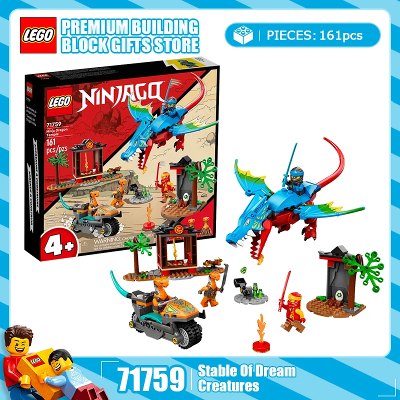 

Lego Block Phantom Ninja Series 71759 71830 Ninja Flying Dragon Temple Male and Female Building Blocks Toy Gift