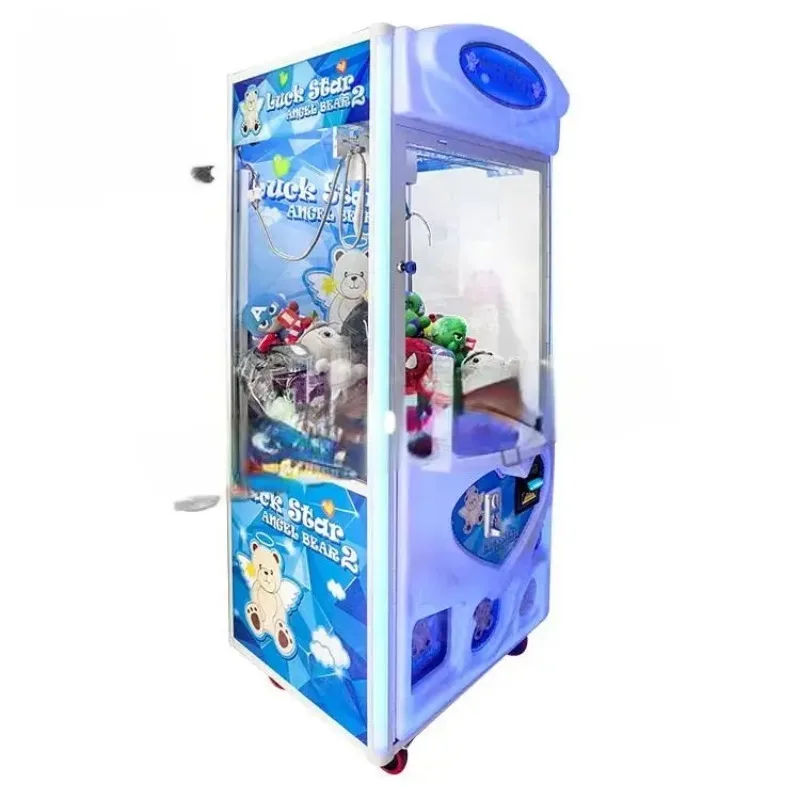 Banana teddy bear vending arcade coin operated claw crane machine lucky star claw machine for kid