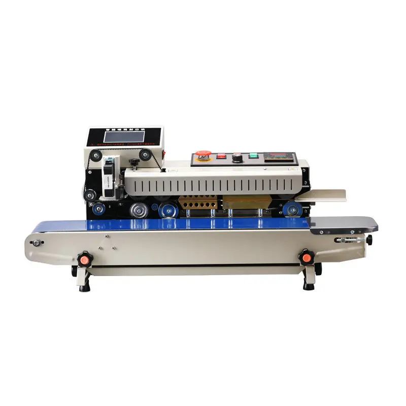 

For Wallepac FR-1600 Stainless Steel Continuous Band Sealer Machine Automatic Horizontal Heat Sealing for Plastic Film Bags Case