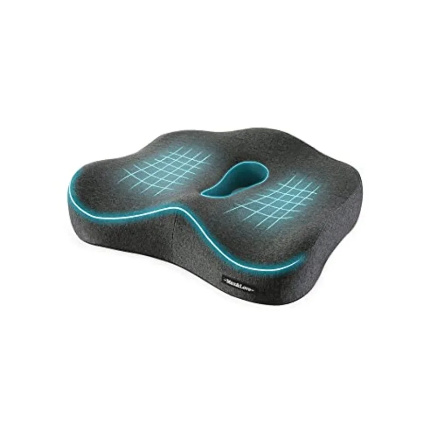 

Memory Foam Seat Chair Cushion for Relieves Back Sciatica Pain Tailbone Pain Coccyx Degenerating Disc Orthopedic Osteoarthritis