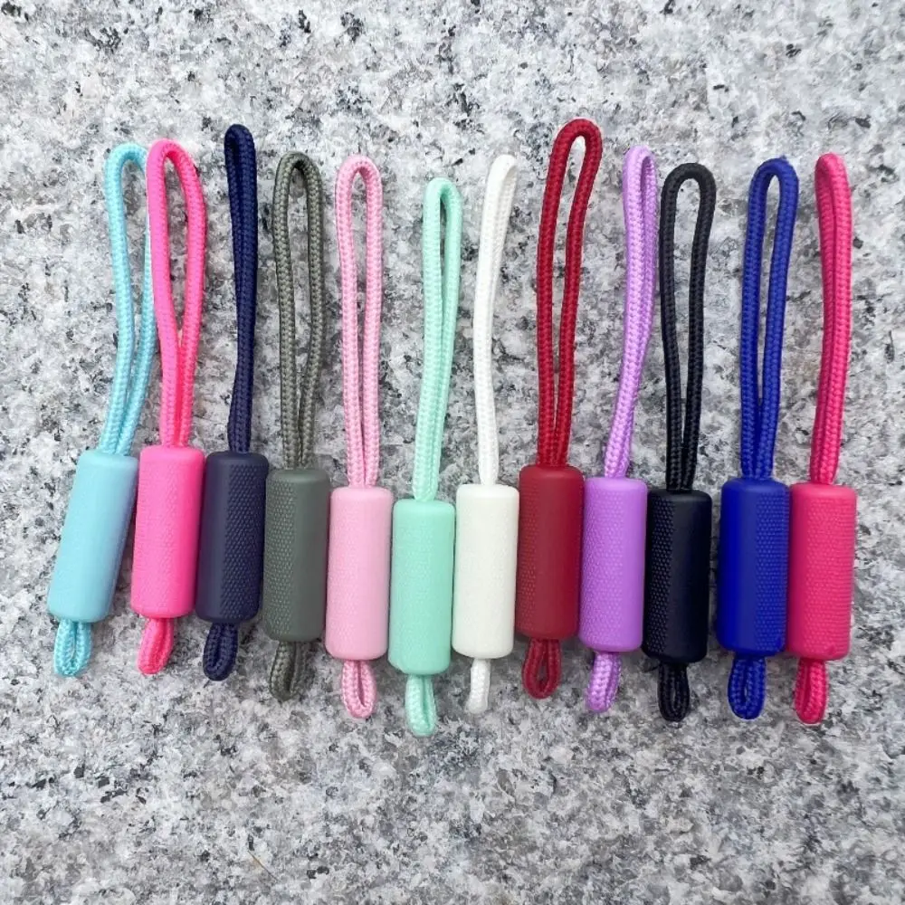 

10pcs New Multistyles TPU Zipper Pull Anti- Loss Suitcase Tent Backpack Fit Rope Tag 10 Colors Puller End Outdoor Tool