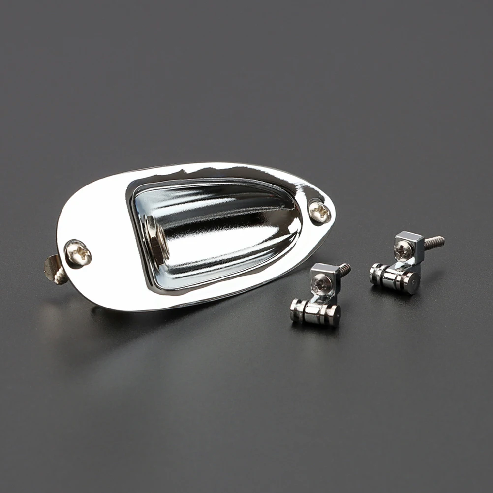 

Silver Boat Plug Set Electric Guitar Input Jack for Parts and Accessories Accessory Kit Equipment