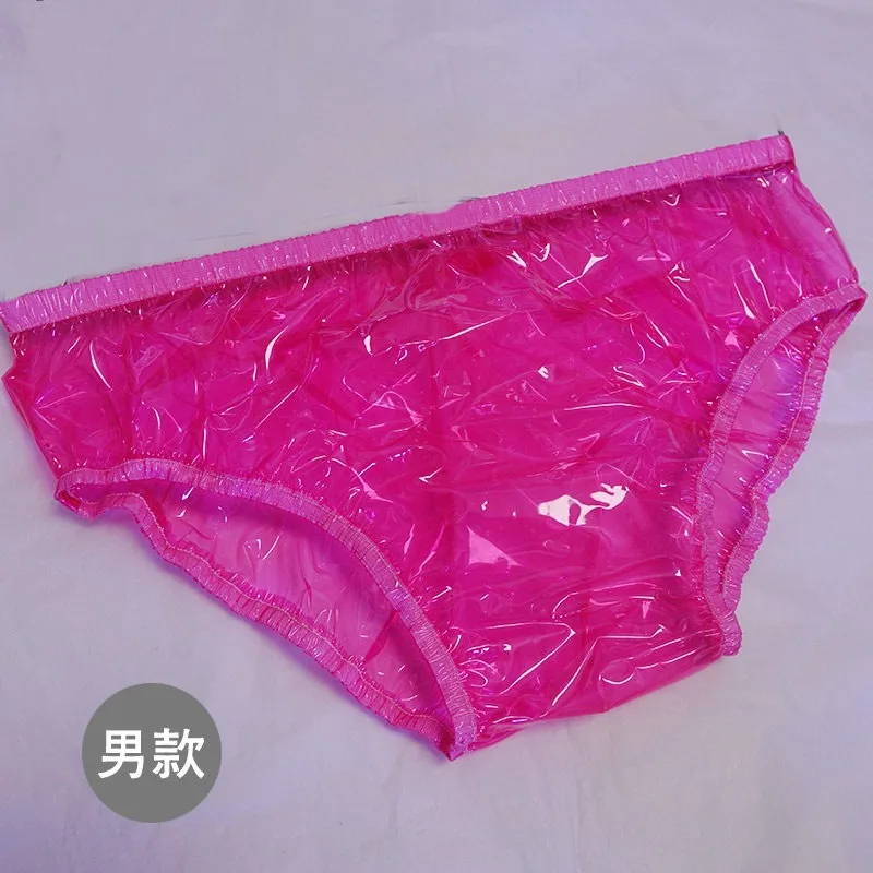 Sexy Lingerie Adult Transparent TPU Briefs Multi Color Soft Plastic See Through Waterproof Low Waist Underwear Comfortable Flexi view 3
