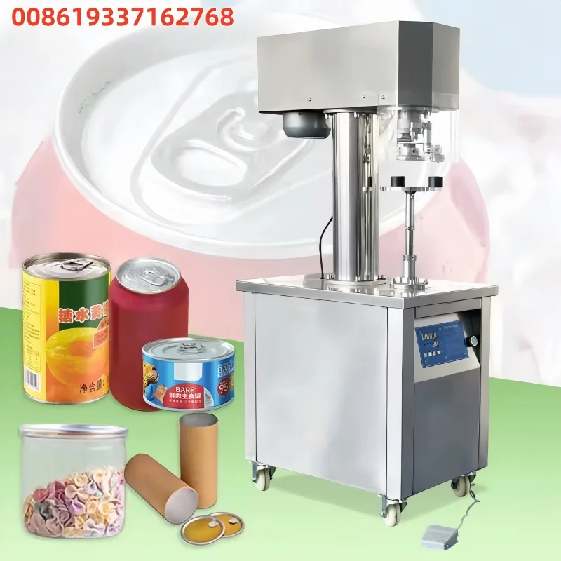 Semi Automatic Tin Can Seaming Beer Bottle Orange Juicer 330ml Cup Capping Sealing Machine for Aluminum Ca Ps in Pakistan