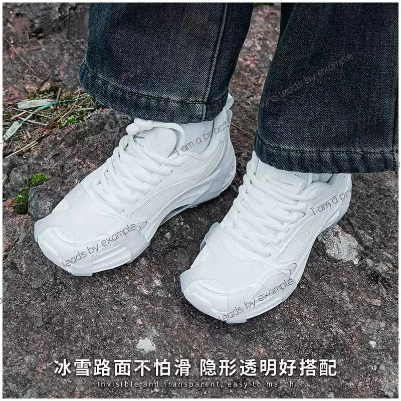 10-tooth crampons, new transparent snow anti-skid crampon shoe cover, winter anti-skid shoe nails, elderly anti-skid