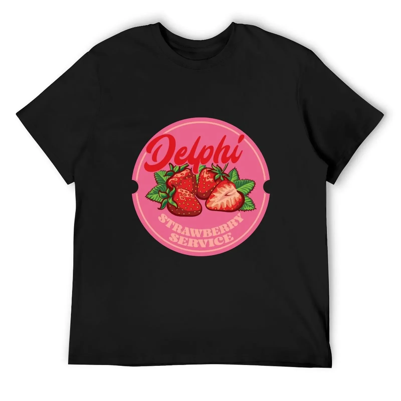 

Percy Jackson - Delphi Strawberry Service T-Shirt Short sleeve tee customizeds mens cotton t shirts