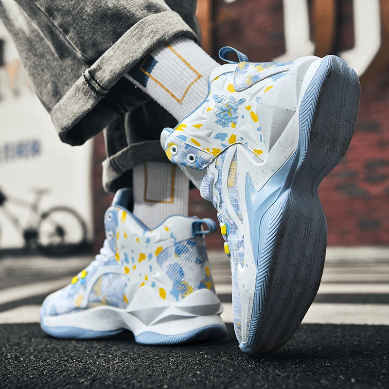 

Баскетбольная обувь, профессиональная мужская спортивная брендовая спортивная обувь с мягкой подкладкой, высококачественные кроссовки унисекс, уличные баскетбольные бутсы