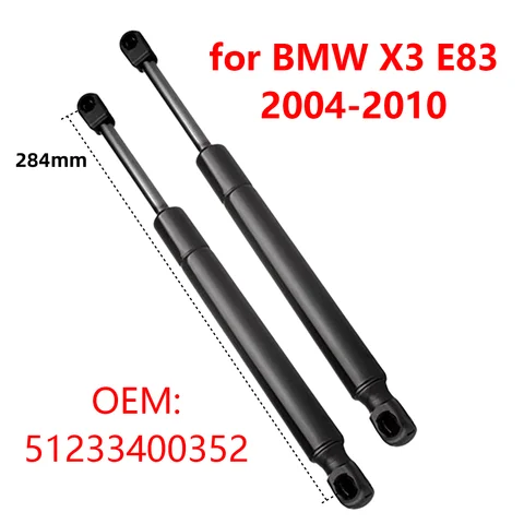 51233400352 자동차 전면 엔진 후드 가스 스트럿 댐퍼, 충격 리프트 지지대 로드 바, BMW X3 E83 2004-2010 51233400352 자동차 전면 엔진 후드 가스 스트럿 댐퍼, 충격 리프트 지지대 로드 바, BMW X3 E83 2004-2010