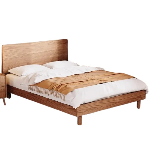 

Nordic, ash wood 1.2 meters 1.5 beech, small apartment, single double, second bedroom flush bed
