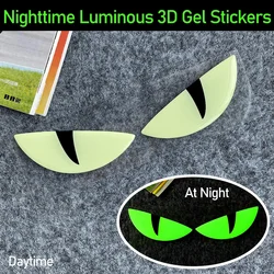 Devil Eyes Nighttime Luminous 3D Gel Stickers Decor Motorcycle Scooter Body Windshield Decal Accessories for R1200GS XT660X