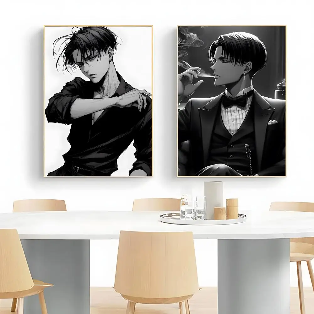 Intense Anime A-Attack on Titan Levi Poster Wall Art Print Decorative Mural Home Decor Gift Unframed