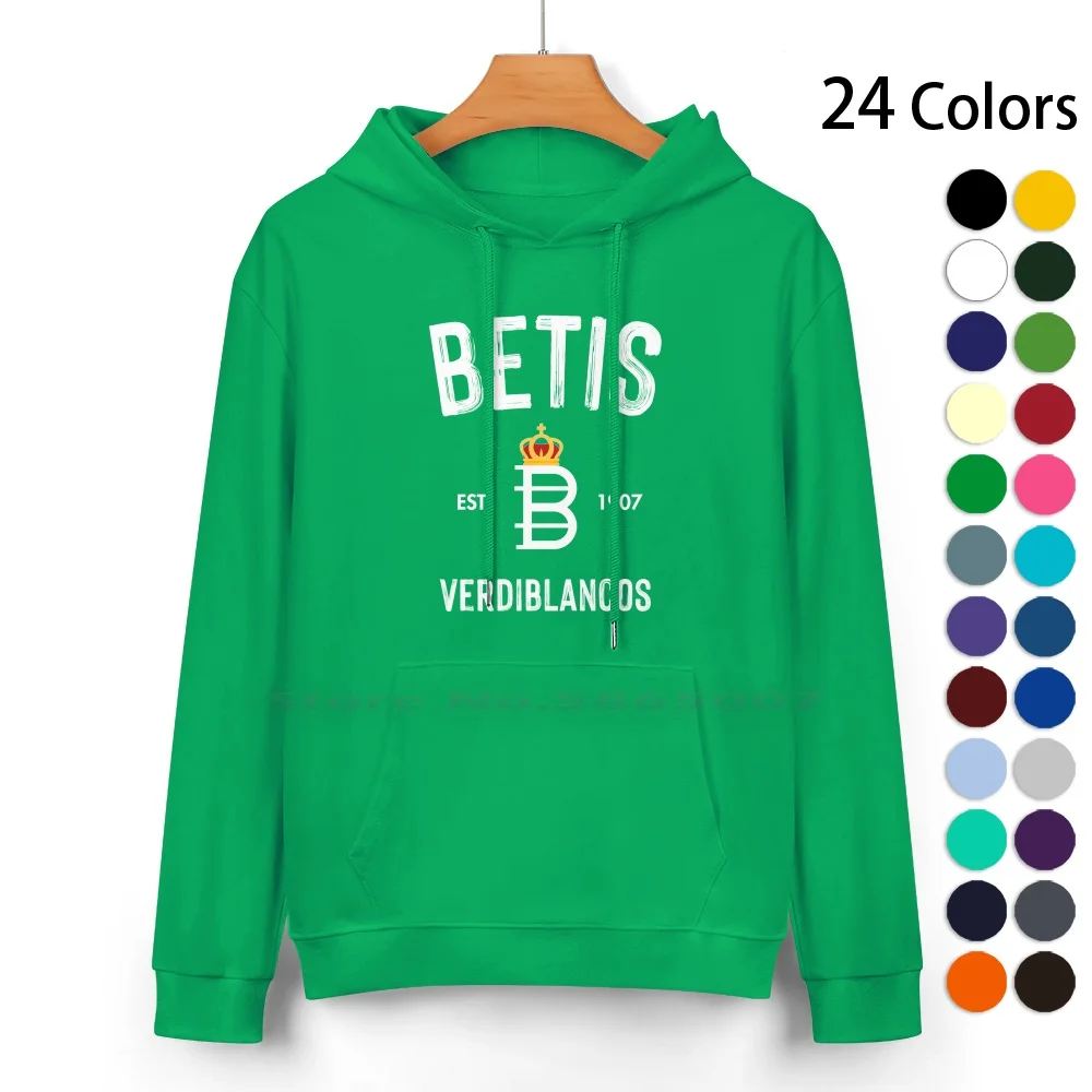 Betis Europa League 2022 Pure Cotton Hoodie Sweater 24 Colors Soccer Betis Verdiblancos Betis Europa League Betis Match Betis