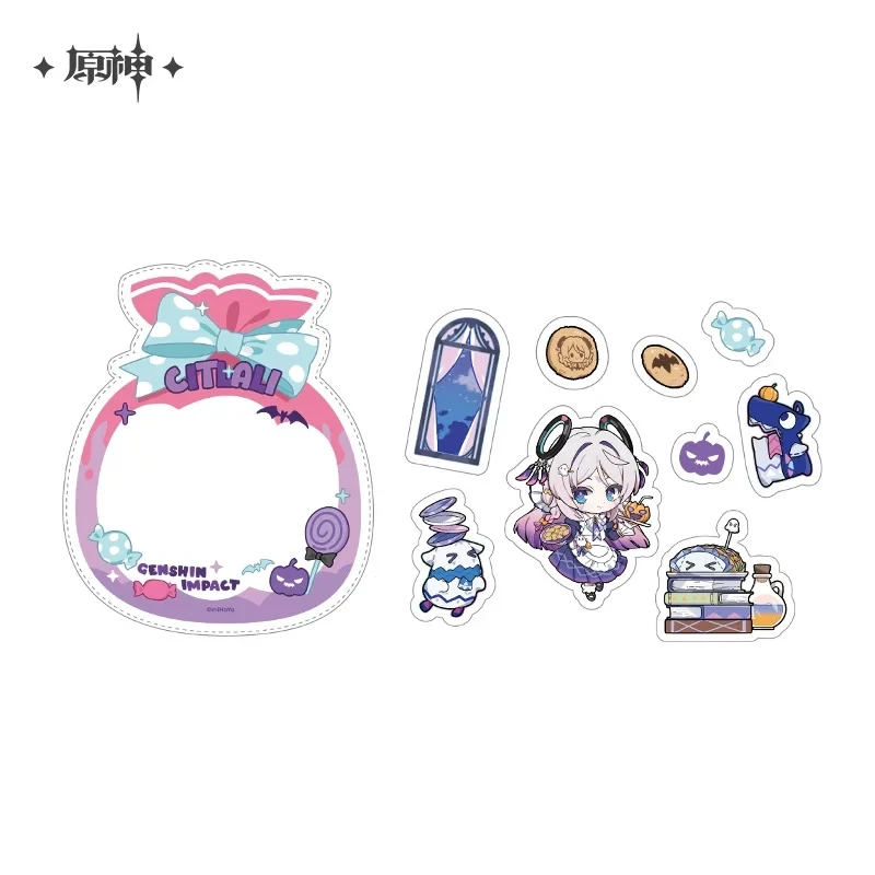 Genshin Original Authentic  Twilight Whimsy Sticker Pack Official miHoYo Klee Wriothesley Arlecchino Wanderer Citlali Stickers