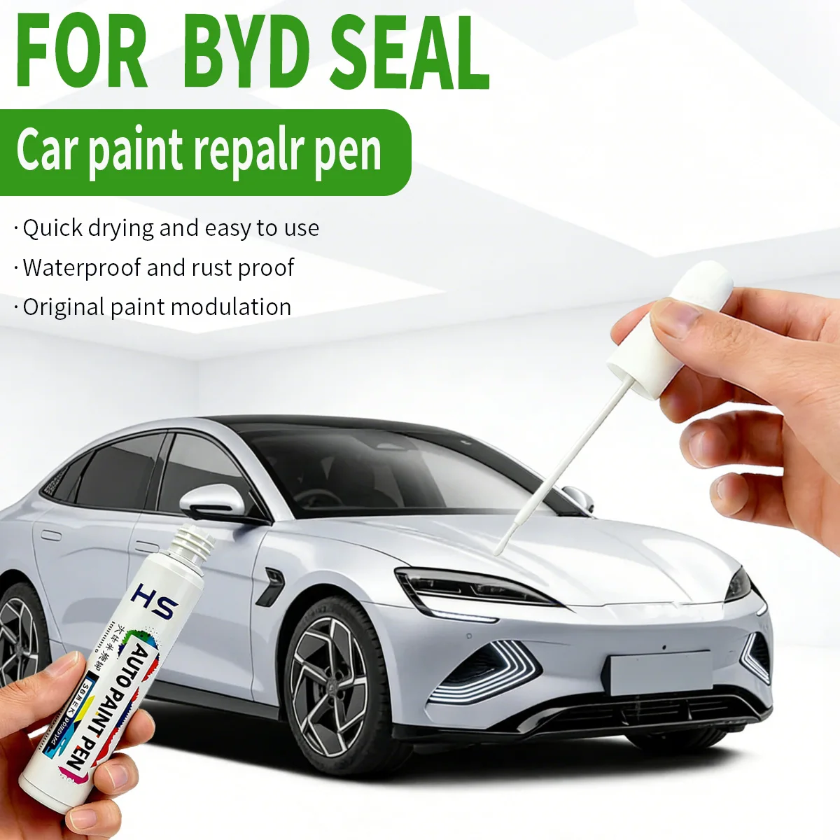 Car Paint Repair Pen Touch Up Scratch Remover DIY Auto Accessories Blue LAT White 127 Blue Gray Black 146 For 2022-2025 BYD Seal