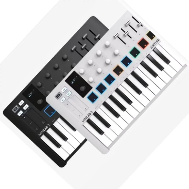Artoria MiniLab 3, небольшой контроллер, 25 нот, чувствительная к скорости тонкая клавиатура для игр в любом месте, от автобудинки в компактное время