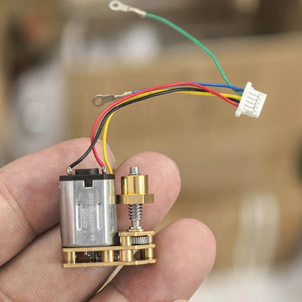 미니 선형 액추에이터 N20 풀 메탈 기어박스 기어 모터 (너트 포함) DC 3V-4.2V 3.7V 130 RPM 저속 엔진 (지문 잠금 장치용)
