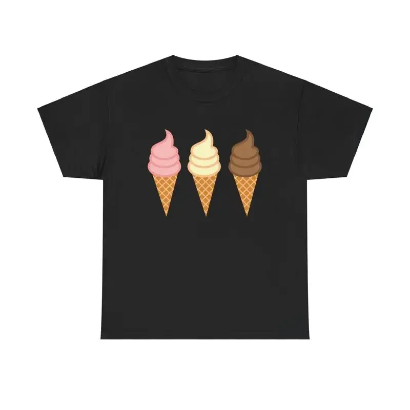 Ice Cream Trio T Shirt summer dessert foodie colorful sprinkles cute delicious