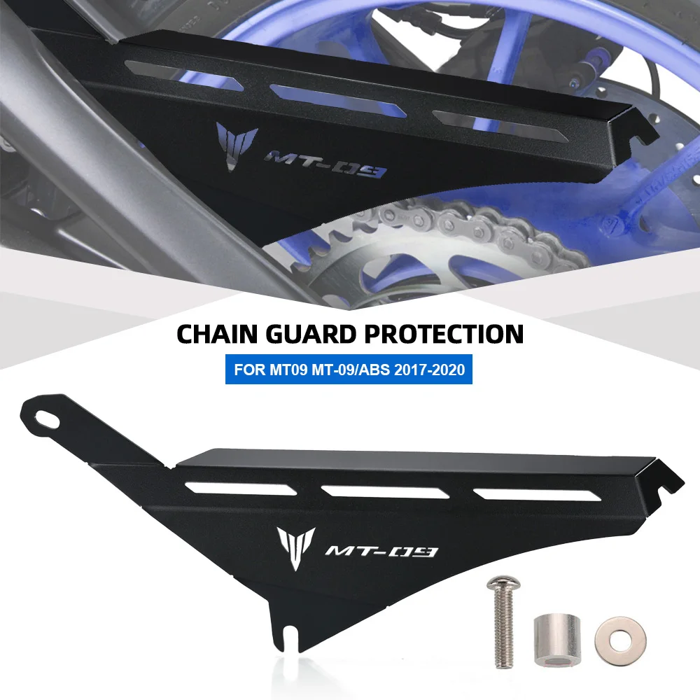 

MT09 MT 09 Motorcycle CNC Aluminum Rear Chain Cover For Yamaha MT-09/ABS 2017-2018-2019-2020 Sprocket Chain Belt Guard