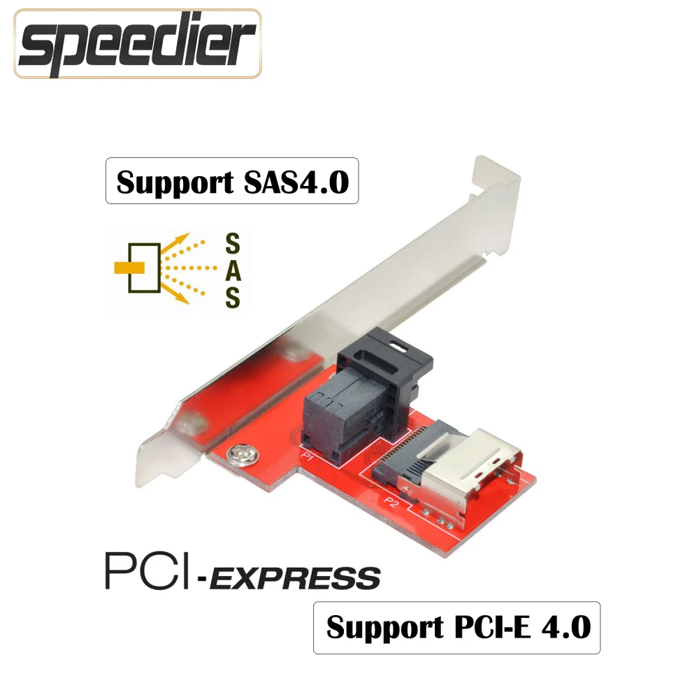 

Новая карта адаптера Riser PCI-E 4.0 SFF 8611 Mini SAS HD SFF-8643 в SFF-8087 Взаимное преобразование 8654 12 Гбит/с Разнообразие выбора