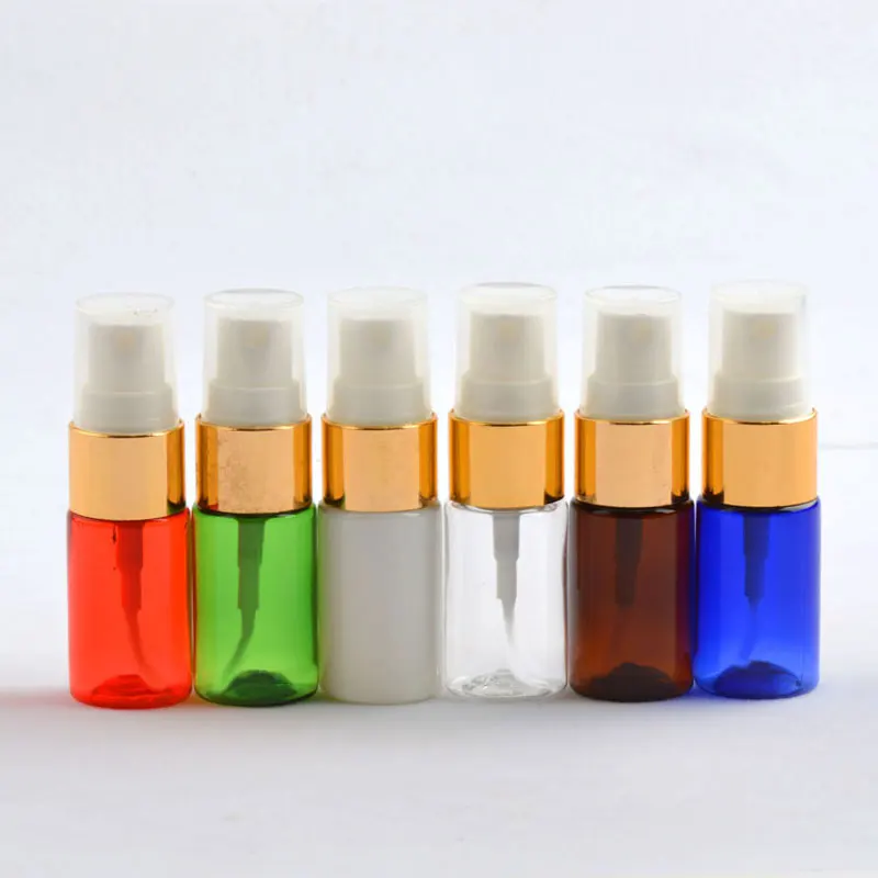 

50pcs 10ml 15ml 20ml Small Empty Plastic Perfume Bottle Travel Mist Sprayer Packaging Container