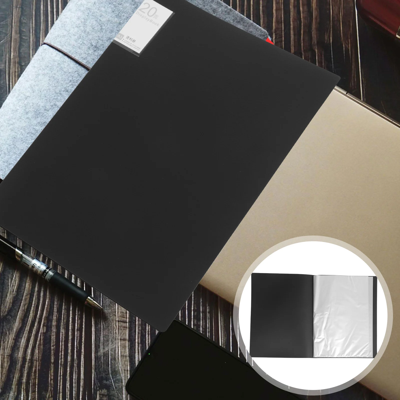 Prático Display Folder File Organizer, Office File Folder, páginas de livro, Multi-Use Container