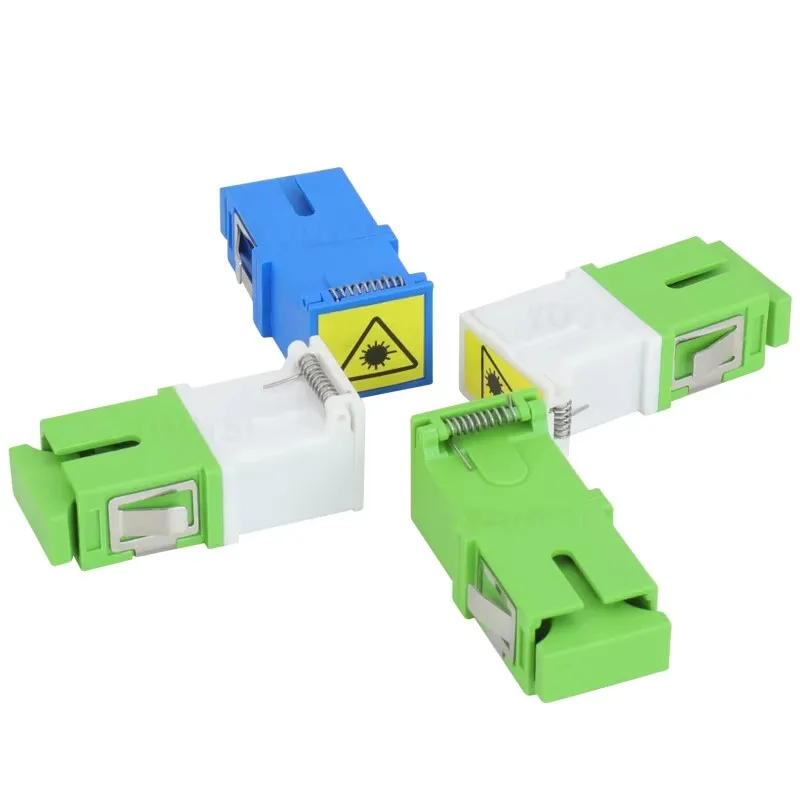 10pcs SC APC/UPC Optic Fiber Adapter Connector SC no ear Simplex Fiber Optic Adapter Coupler Flange With Dust Cover Special