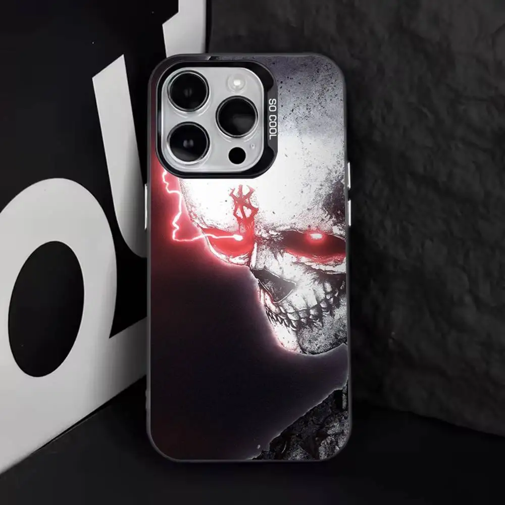 Чехол для телефона с изображением аниме B-Berserk GutS для iPhone 17,16,15,14,13,12,11,Pro,Max,Plus,E,Air,Mini Black, чехол из ТПУ