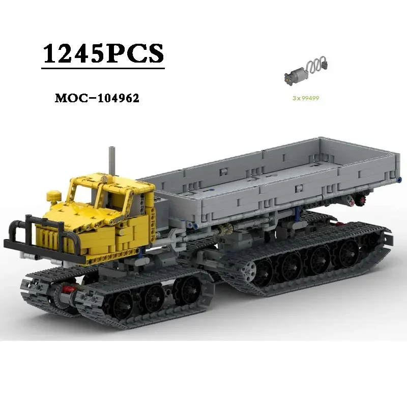 Classic MOC-104962 Crawler Loader Truck 1245 Pieces Loading Truck Design DIY Building Blocks Toy Birthday Gift Christmas Gift