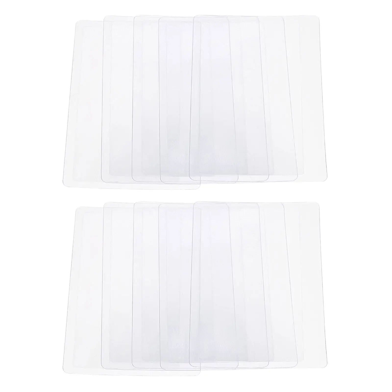 10 Stück Kreditkartenförmige Lupe Flexibles Plastik-Fresnel-Vergrößerungsglas Lesehilfe Taschenlupe für Schmuck, Bücher, Karten