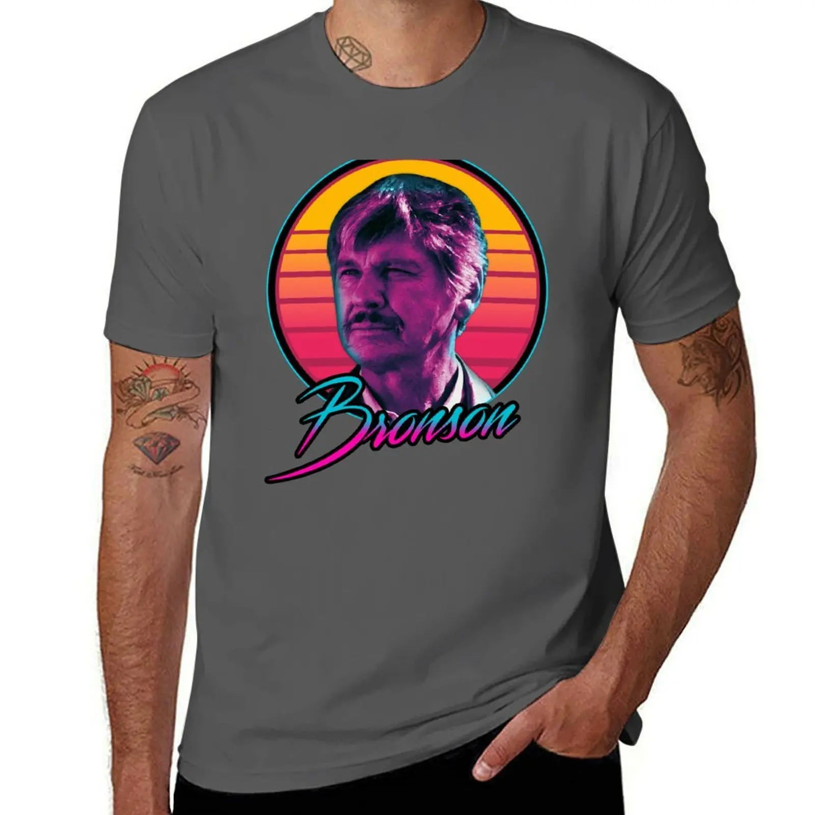 

Charles - Bronson Retro T-Shirt Essential Solid Color T-Shirt