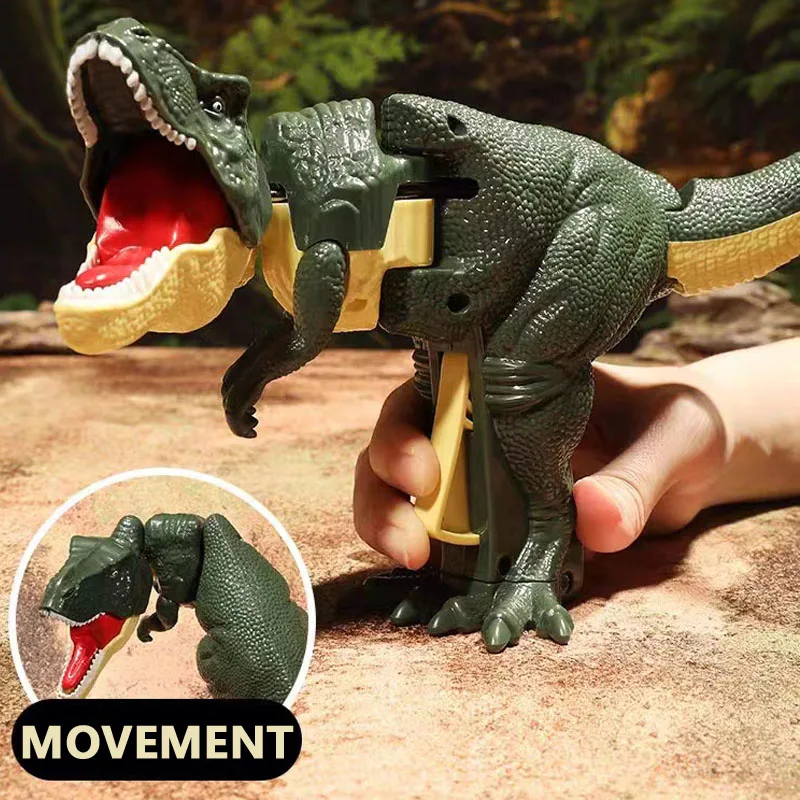 

Children's Fun Spoof Toys Stress Reliever Pressing Dinosaurs Bites Boys Girls Head Tail Moving Exciting Dinosaur Puzzle Gift